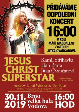 JESUS CHRIST SUPERSTAR - přidané odpolední představení