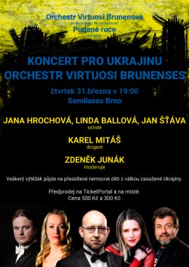 Benefiční koncert pro Ukrajinu - orchestr Virtuosi Brunenses