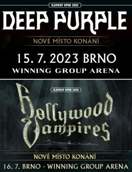 Slavkov Open 2023: DEEP PURPLE (15. 7.) & HOLLYWOOD VAMPIRES (16. 7.)