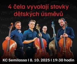 benefiční koncert Prague Cello Quartet