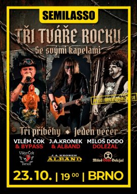 TŘI TVÁŘE ROCKU